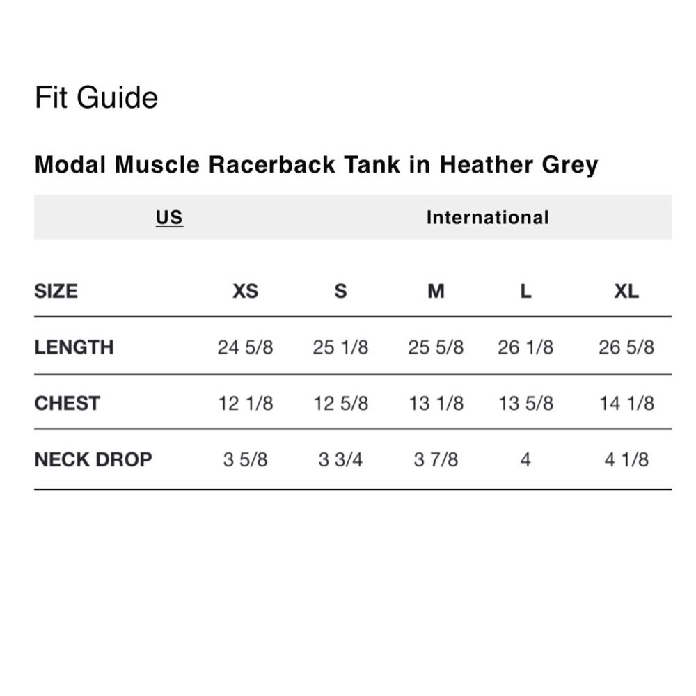 NEW Modal Muscle Racerback Tank In Heather Grey - Picture 9 of 9